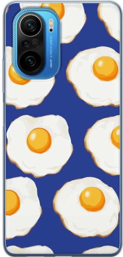 Mobildeksel til Xiaomi Poco F3 med Stekte egg motiv