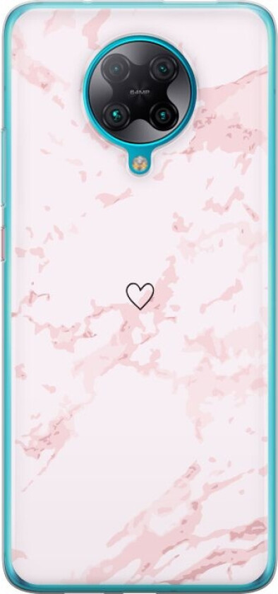 Mobildeksel til Xiaomi Poco F2 Pro med Rosa Hjerte motiv