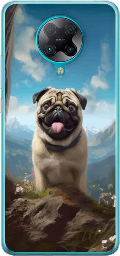 Mobildeksel til Xiaomi Poco F2 Pro med Glad Hund motiv