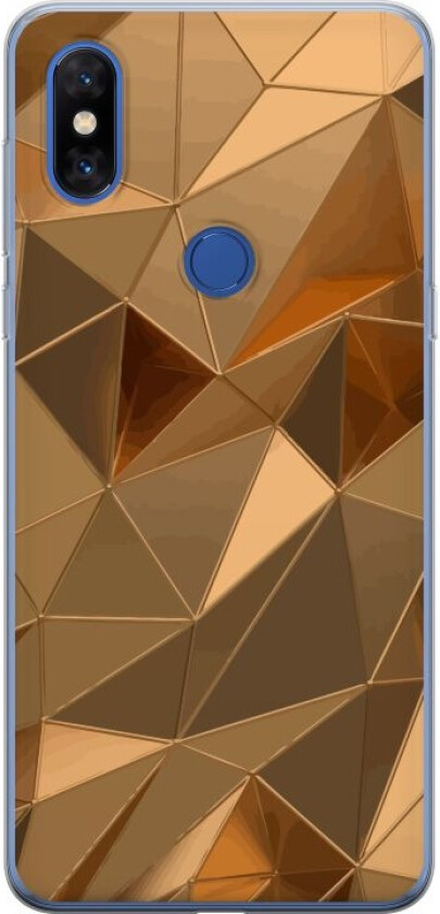 Mobildeksel til Xiaomi Mi Mix 3 med 3D Gull motiv