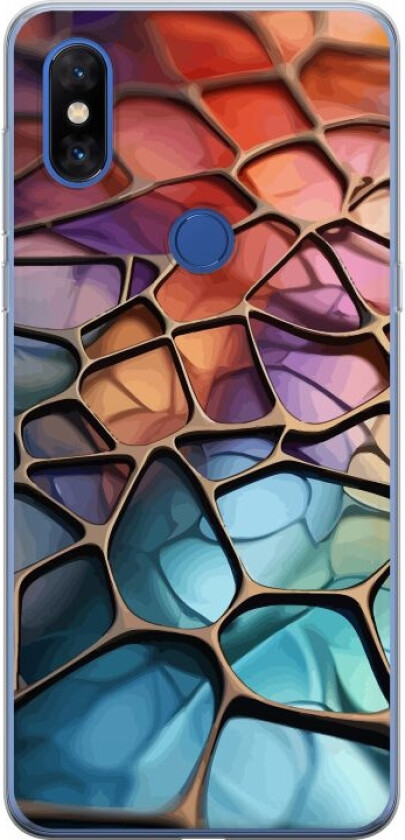 Mobildeksel til Xiaomi Mi Mix 3 med Metalliskt mønster motiv