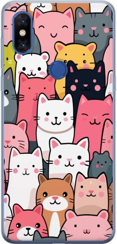 Mobildeksel til Xiaomi Mi Mix 3 med Kattmønster motiv