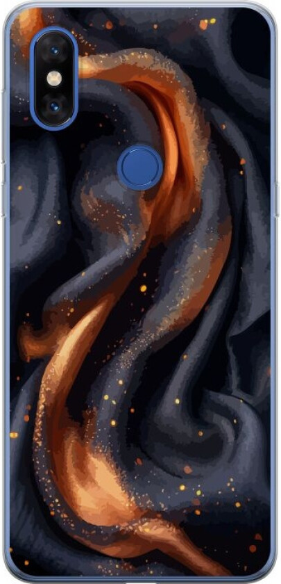 Mobildeksel til Xiaomi Mi Mix 3 med Brennende silke motiv