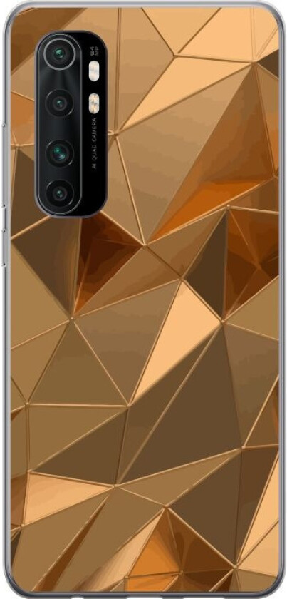 Mobildeksel til Xiaomi Mi Note 10 Lite med 3D Gull motiv