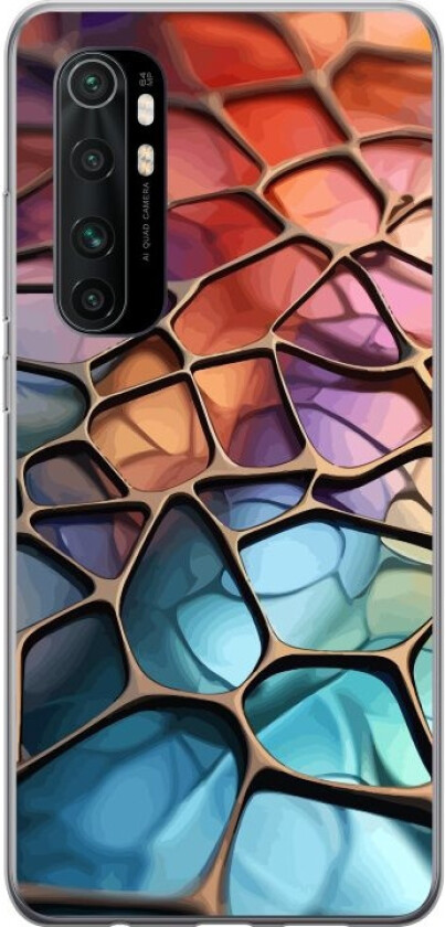 Mobildeksel til Xiaomi Mi Note 10 Lite med Metalliskt mønster motiv