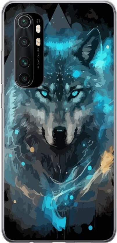 Mobildeksel til Xiaomi Mi Note 10 Lite med Ulve motiv