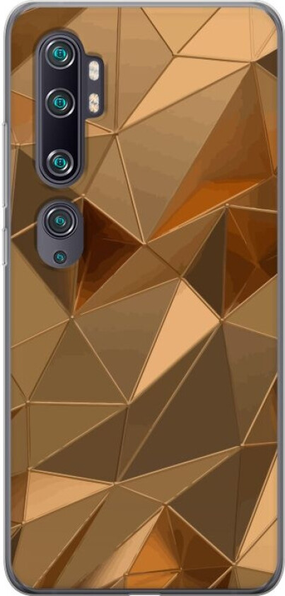 Mobildeksel til Xiaomi Mi Note 10 med 3D Gull motiv