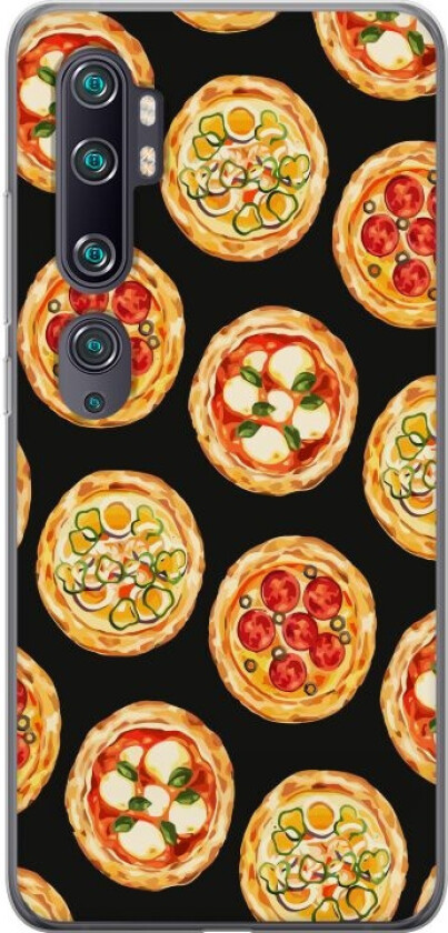 Mobildeksel til Xiaomi Mi Note 10 med Pizza motiv