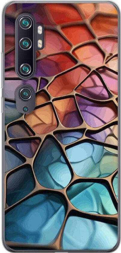 Mobildeksel til Xiaomi Mi Note 10 med Metalliskt mønster motiv
