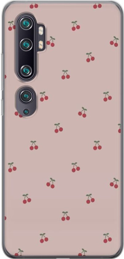 Mobildeksel til Xiaomi Mi Note 10 med Kirsebær motiv