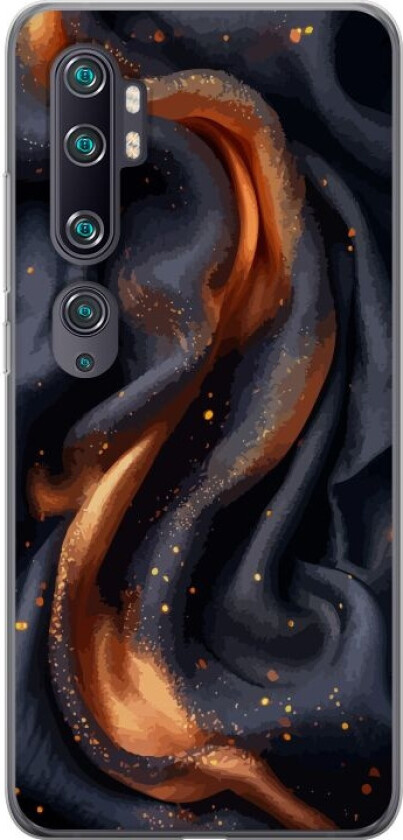 Mobildeksel til Xiaomi Mi Note 10 med Brennende silke motiv