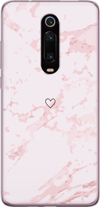 Mobildeksel til Xiaomi Mi 9T Pro med Rosa Hjerte motiv