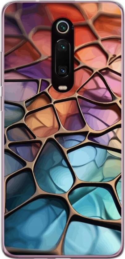 Mobildeksel til Xiaomi Mi 9T Pro med Metalliskt mønster motiv