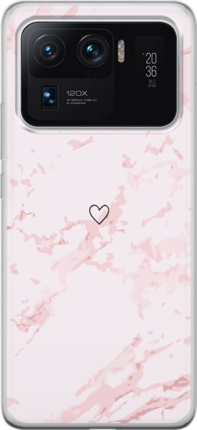Mobildeksel til Xiaomi Mi 11 Ultra med Rosa Hjerte motiv