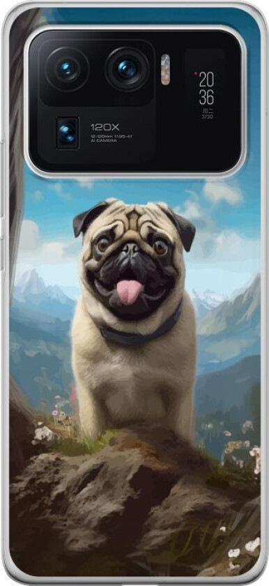 Mobildeksel til Xiaomi Mi 11 Ultra med Glad Hund motiv