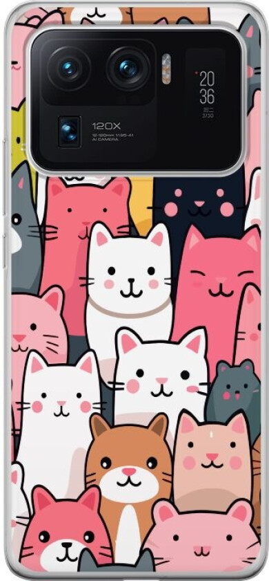 Mobildeksel til Xiaomi Mi 11 Ultra med Kattmønster motiv