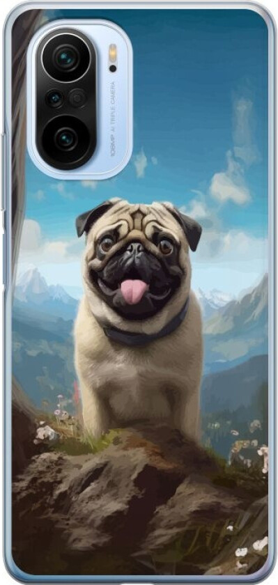 Mobildeksel til Xiaomi Mi 11i med Glad Hund motiv
