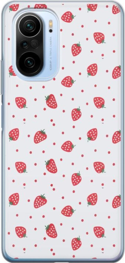 Mobildeksel til Xiaomi Mi 11i med Jordbær motiv