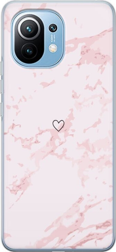 Mobildeksel til Xiaomi Mi 11 med Rosa Hjerte motiv