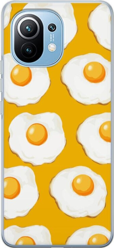 Mobildeksel til Xiaomi Mi 11 med Stekt egg motiv