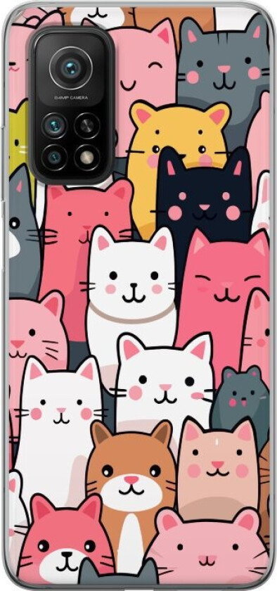 Mobildeksel til Xiaomi Mi 10T 5G med Kattmønster motiv