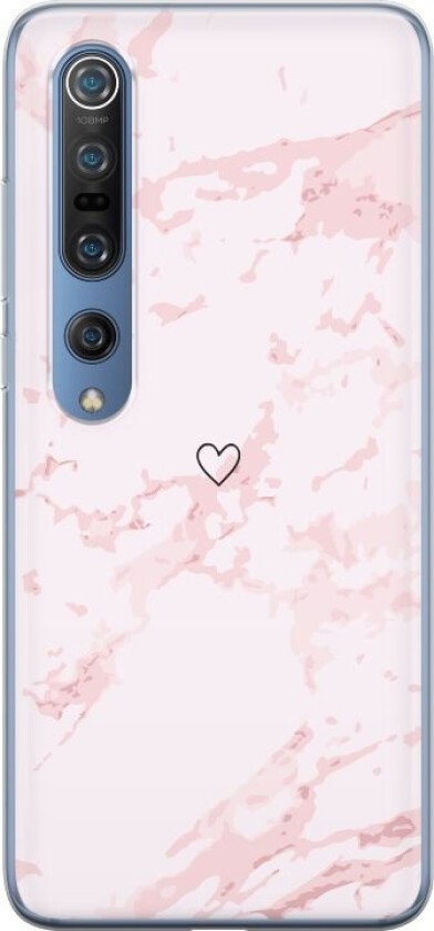 Mobildeksel til Xiaomi Mi 10 Pro 5G med Rosa Hjerte motiv