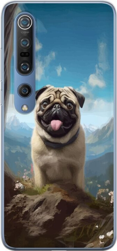 Mobildeksel til Xiaomi Mi 10 Pro 5G med Glad Hund motiv