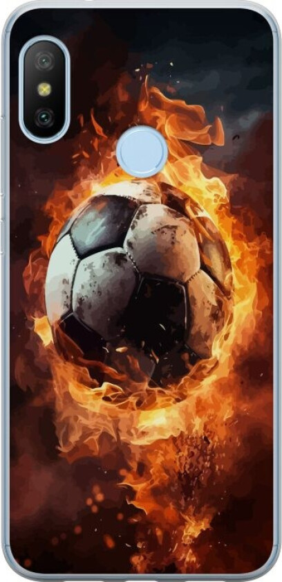 Mobildeksel til Xiaomi Mi A2 Lite med Fotball motiv
