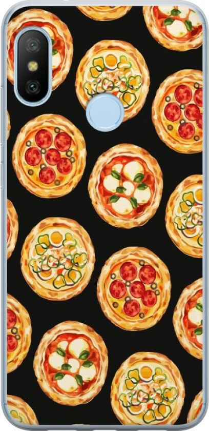 Mobildeksel til Xiaomi Mi A2 Lite med Pizza motiv