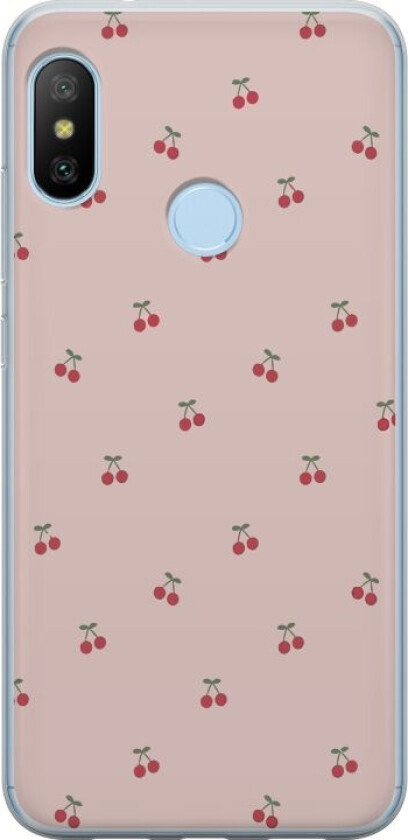 Mobildeksel til Xiaomi Mi A2 Lite med Kirsebær motiv