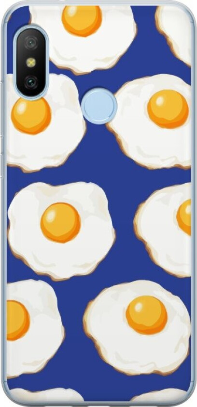 Mobildeksel til Xiaomi Mi A2 Lite med Stekte egg motiv