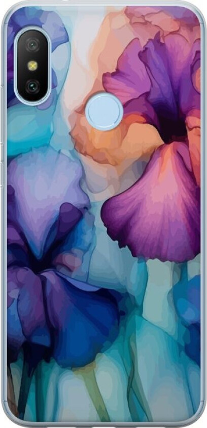 Mobildeksel til Xiaomi Mi A2 Lite med Magiske blomster motiv