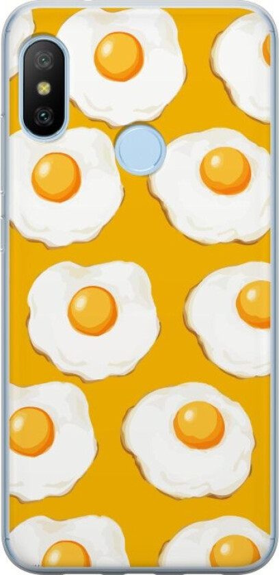 Mobildeksel til Xiaomi Mi A2 Lite med Stekt egg motiv