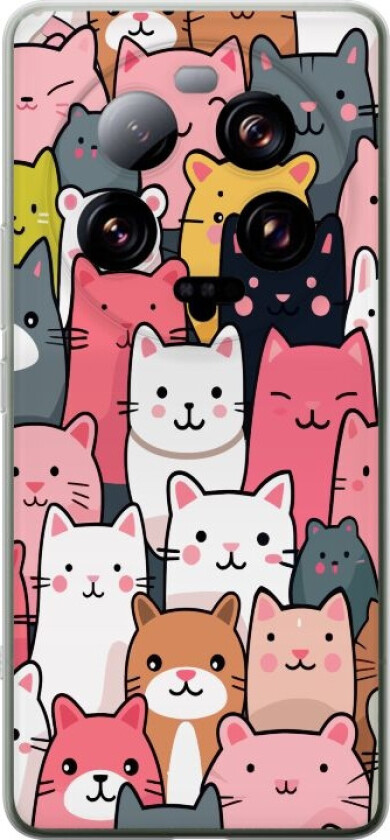 Mobildeksel til Xiaomi 13 Ultra med Kattmønster motiv