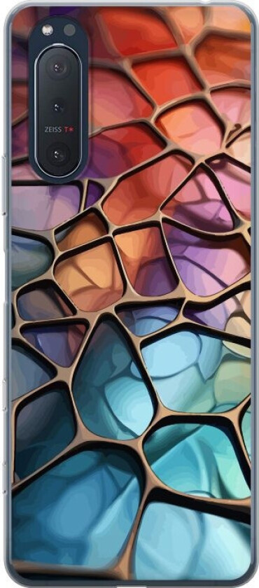 Mobildeksel til Sony Xperia 5 II med Metalliskt mønster motiv