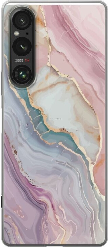 Mobildeksel til Sony Xperia 1 V med Marmor motiv