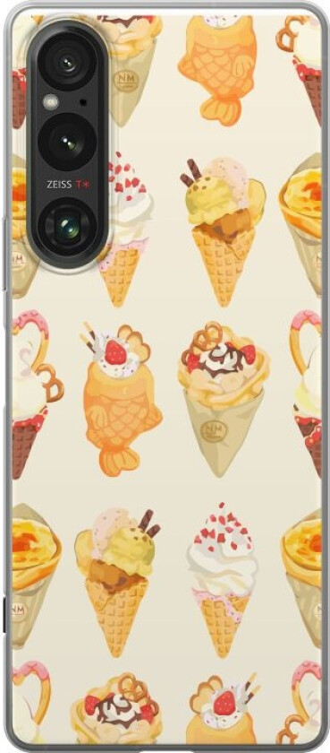 Mobildeksel til Sony Xperia 1 V med Glassig motiv