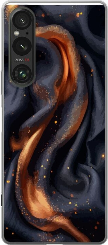 Mobildeksel til Sony Xperia 1 V med Brennende silke motiv