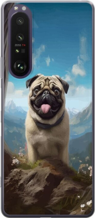 Mobildeksel til Sony Xperia 1 III med Glad Hund motiv