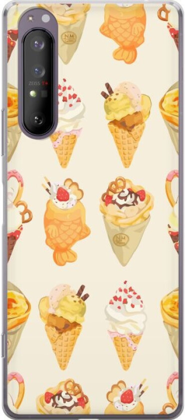 Mobildeksel til Sony Xperia 1 II med Glassig motiv