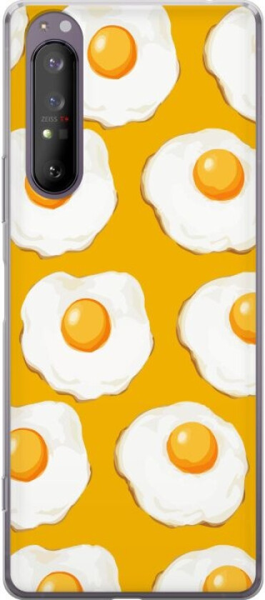 Mobildeksel til Sony Xperia 1 II med Stekt egg motiv