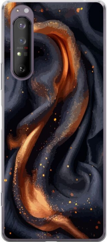 Mobildeksel til Sony Xperia 1 II med Brennende silke motiv