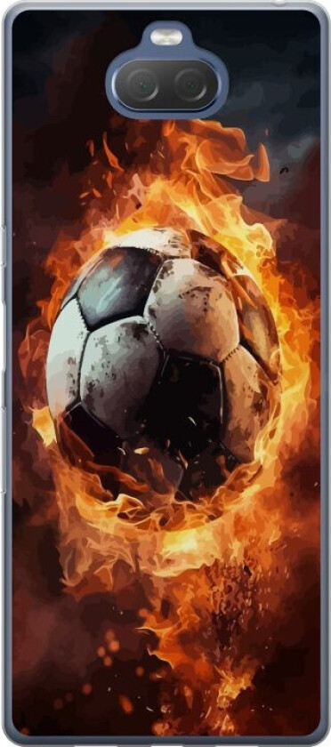 Mobildeksel til Sony Xperia 10 Plus med Fotball motiv