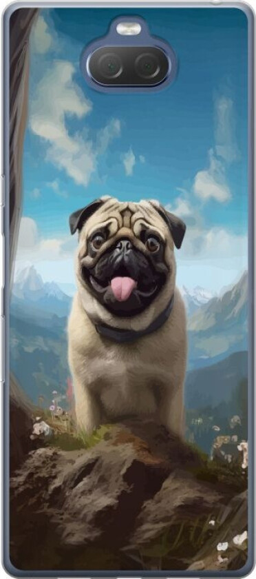 Mobildeksel til Sony Xperia 10 Plus med Glad Hund motiv