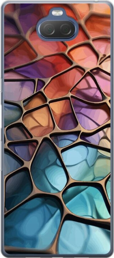 Mobildeksel til Sony Xperia 10 Plus med Metalliskt mønster motiv