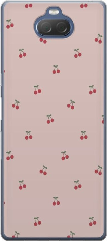 Mobildeksel til Sony Xperia 10 Plus med Kirsebær motiv