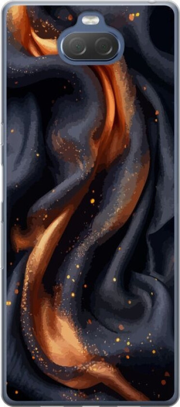 Mobildeksel til Sony Xperia 10 Plus med Brennende silke motiv