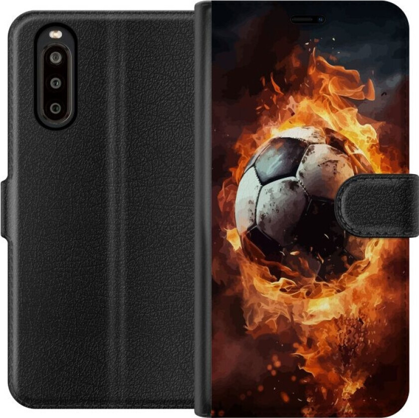 Lommeboketui til Sony Xperia 10 II med Fotball motiv