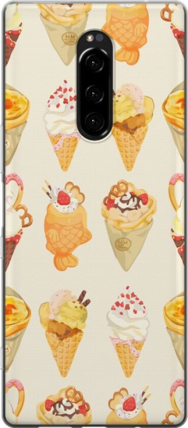 Mobildeksel til Sony Xperia 1 med Glassig motiv