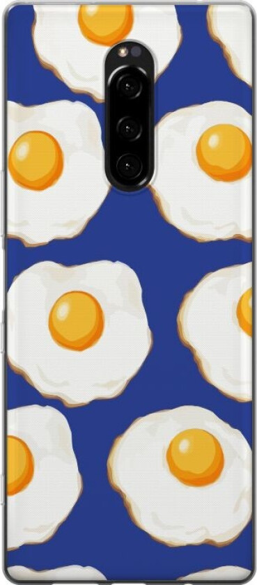 Mobildeksel til Sony Xperia 1 med Stekte egg motiv